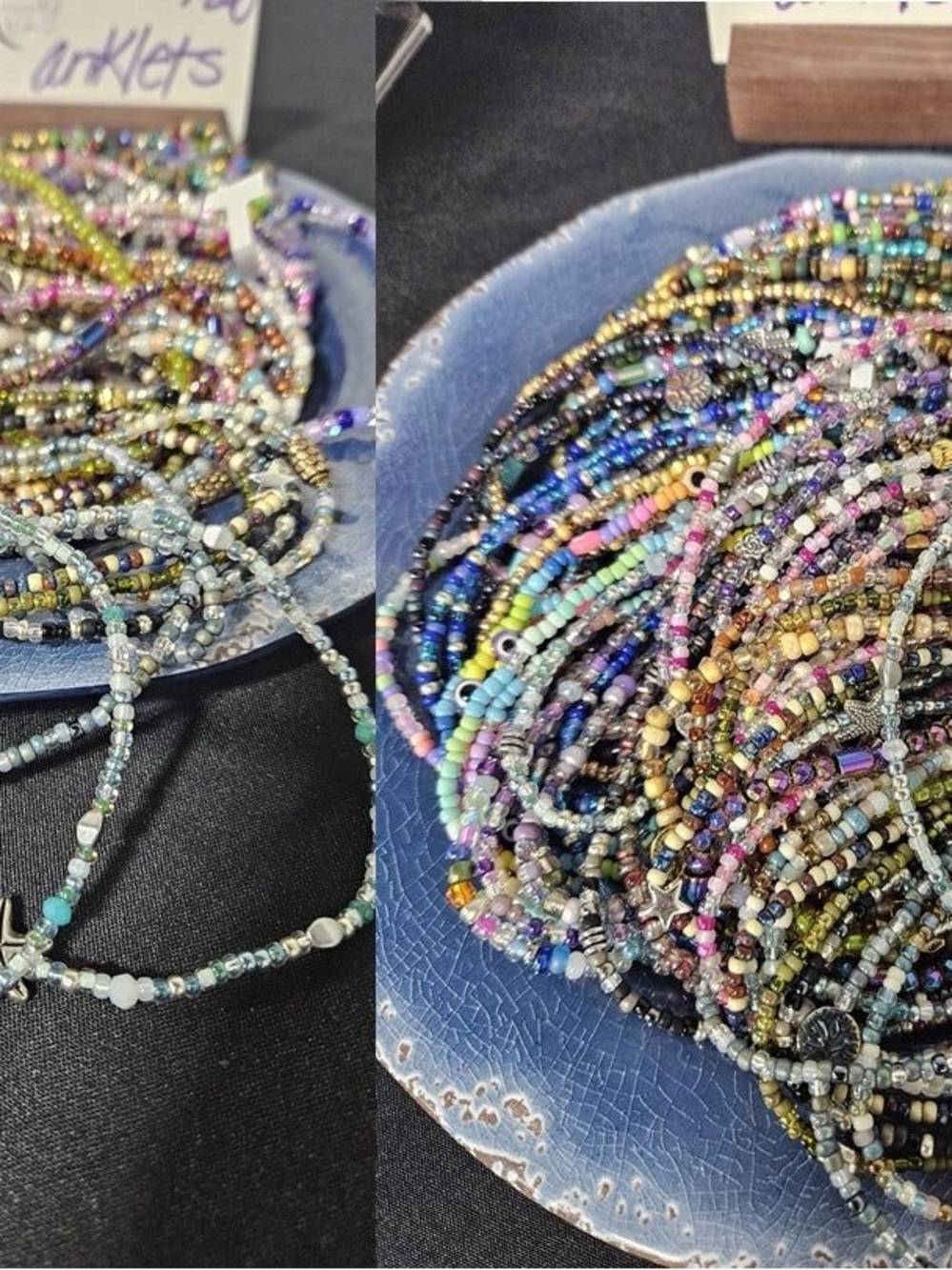 10 ankles beads